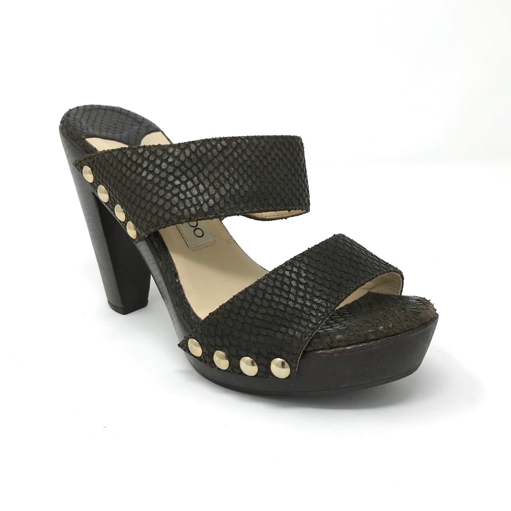 Jimmy Choo Wood Platform Sandal